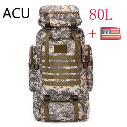 80L/100L Military Tactical Backpack