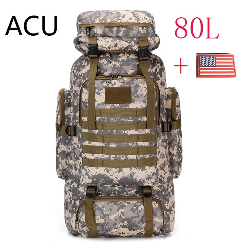 80L/100L Military Tactical Backpack